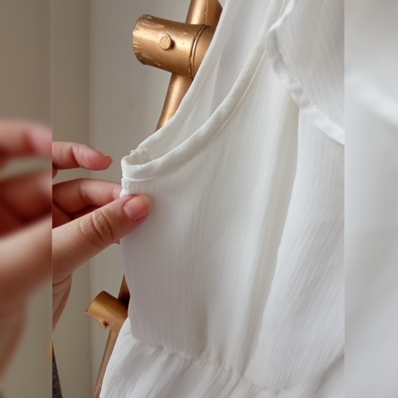 Vila White Skater Flowy Dress - Picture 2 of 9